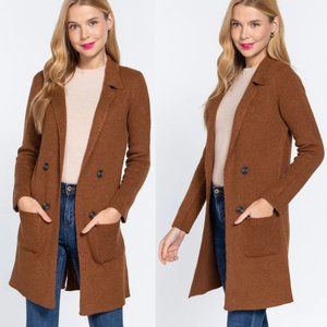 Active USA Long Open Cardigan